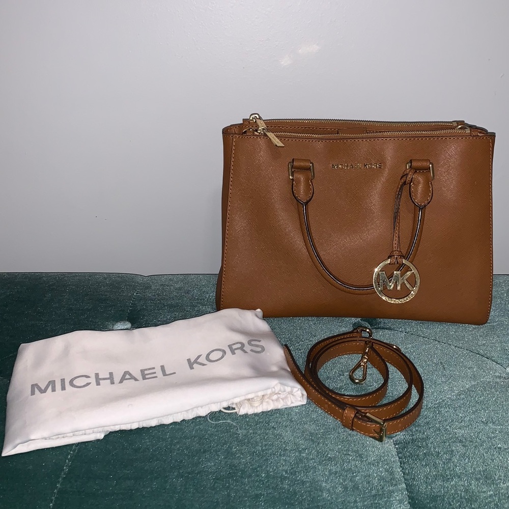 Michael Kors Double Zipper Satchel